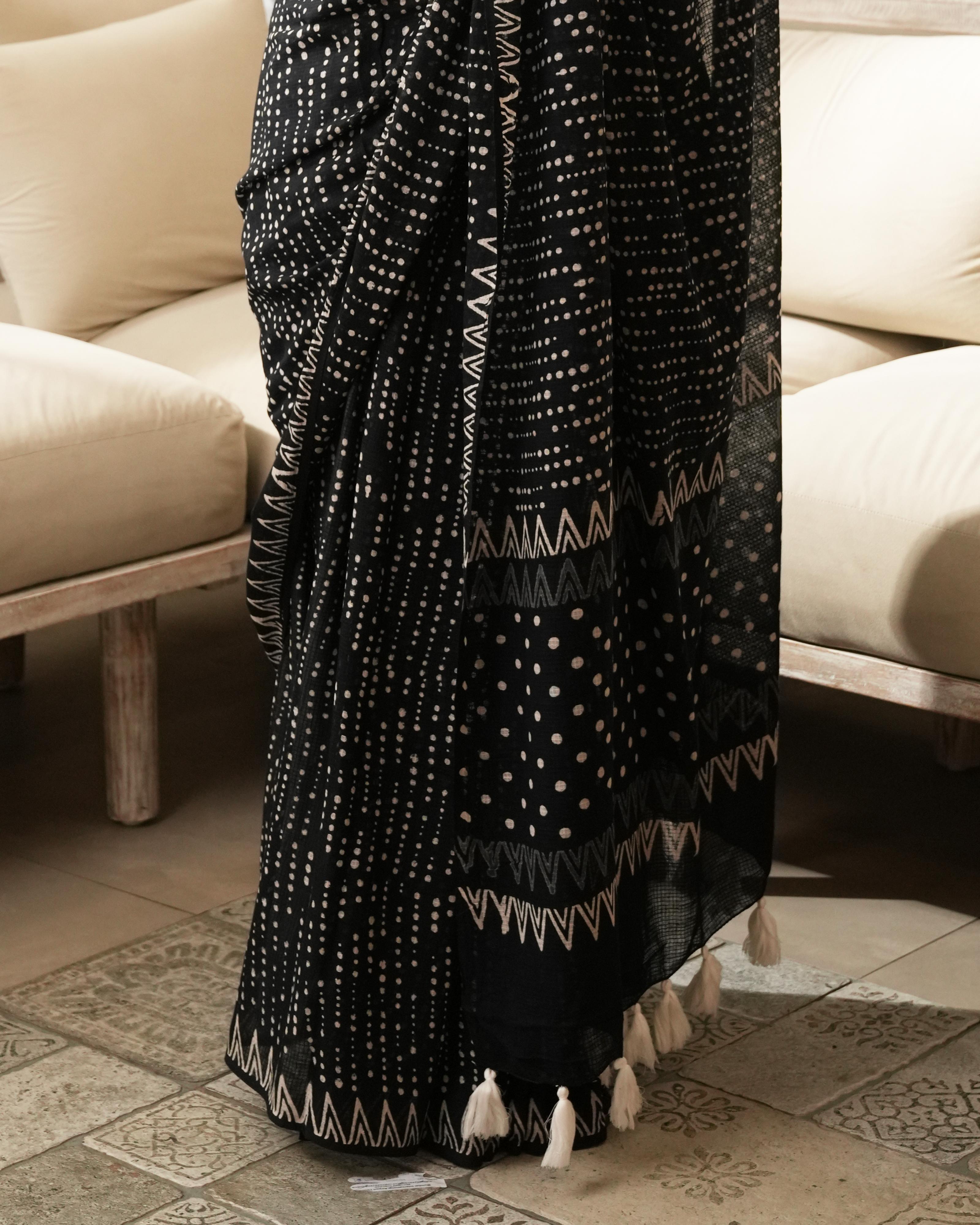 moonga cotton saree drape